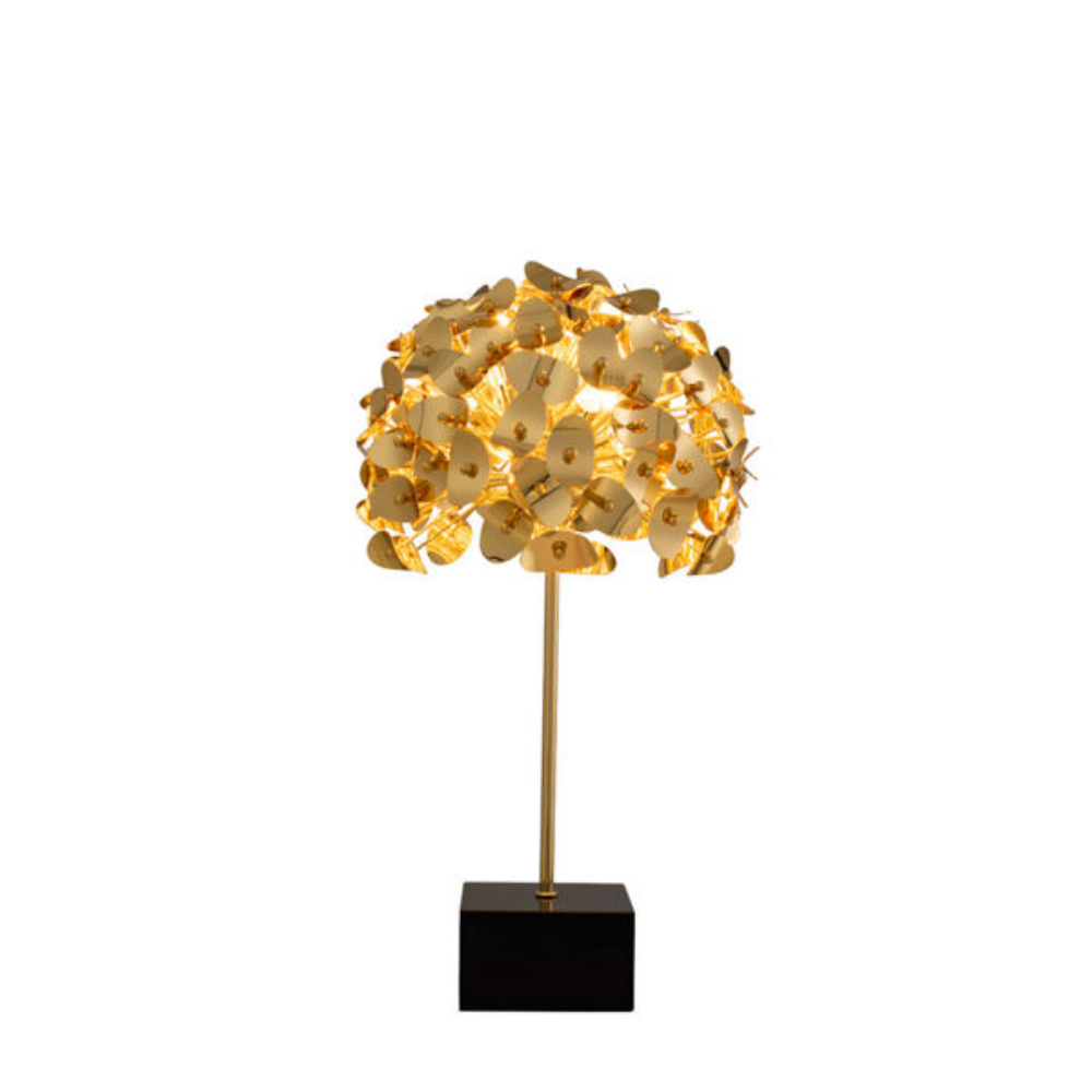 Kalco 514691GLD Aster 3 Light Table Lamp in Gold